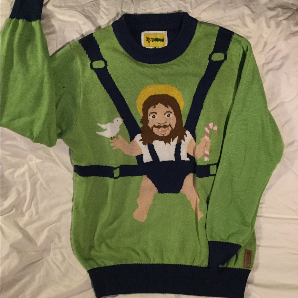 Ugly Christmas sweater, baby Jesus
